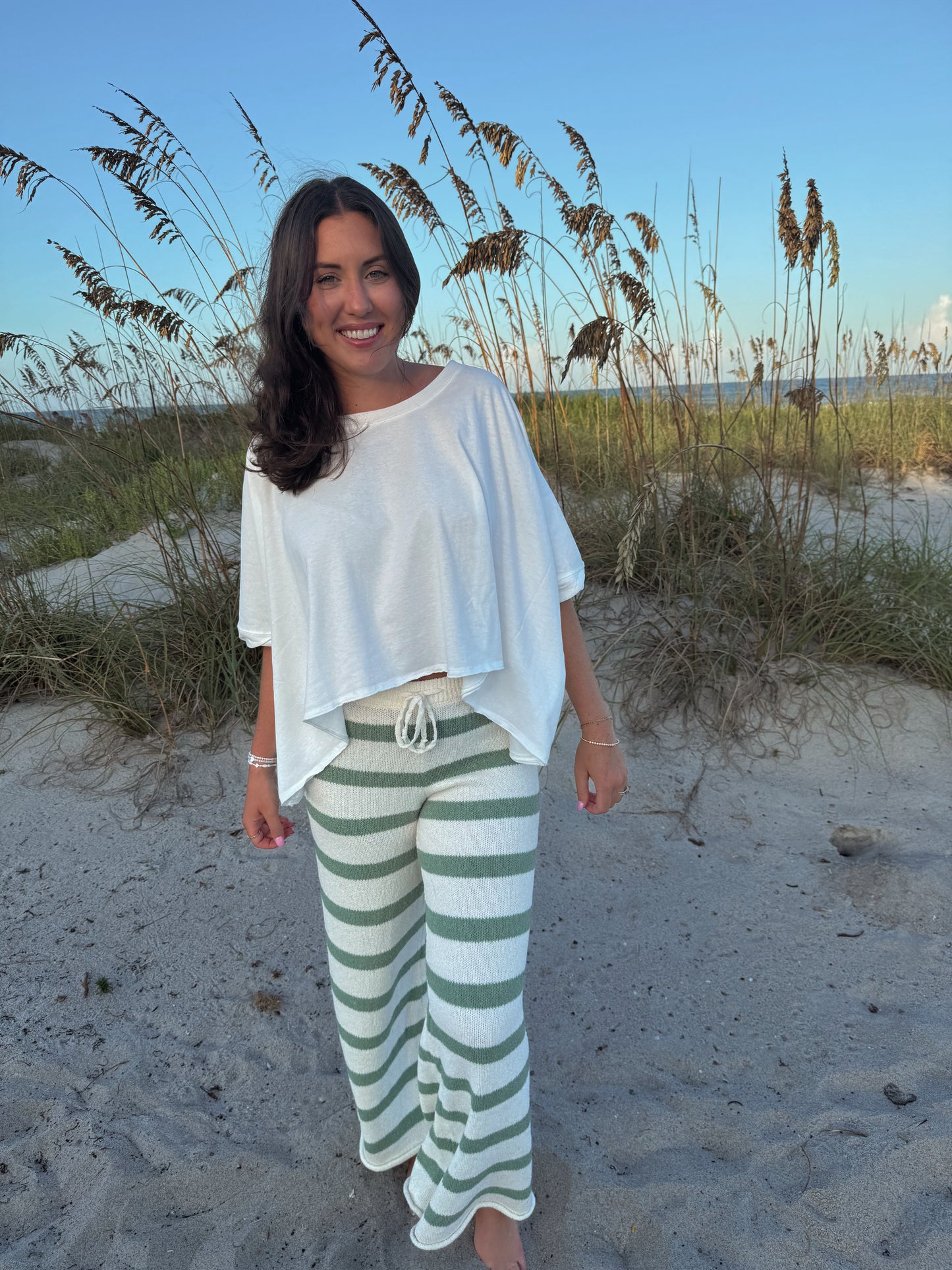 Sea striped pants