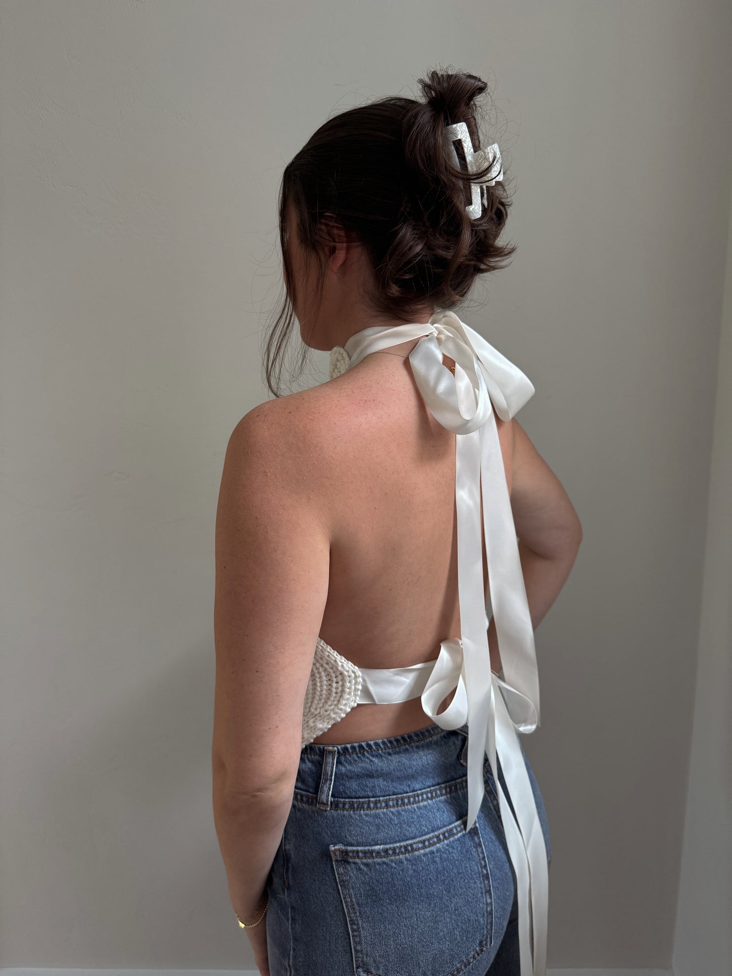 Backless Flower Top